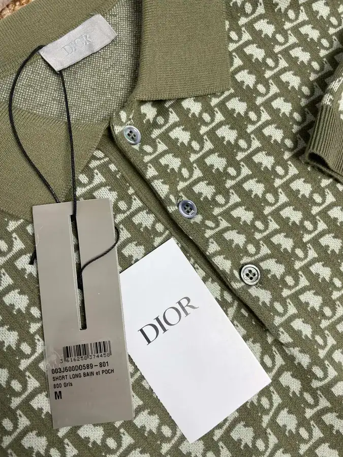 Di*r Oblique Printed Cotton Short Sleeve