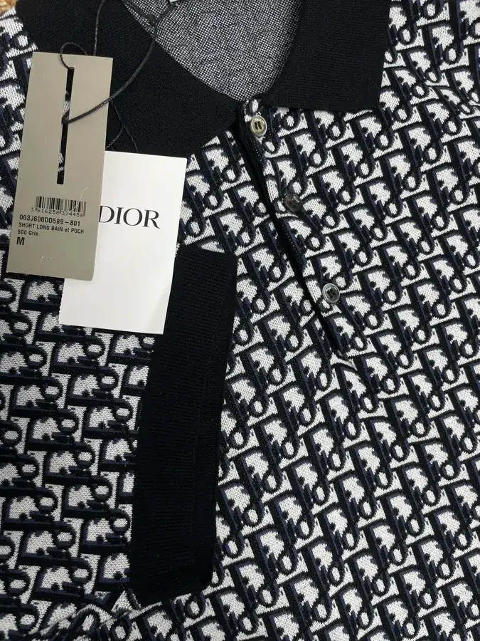 Di*r Oblique Print Cotton Short Sleeve