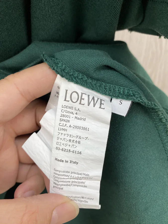 LOE Embroidered情侣款 Round Neck Short Sleeve T shirt