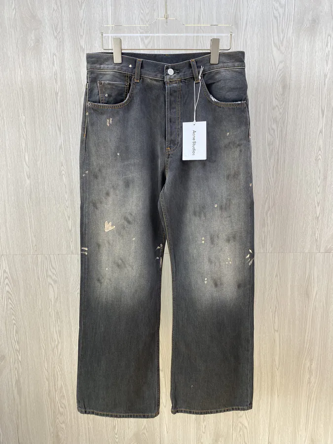 Acne Wide Leg Straight Flare Jeans