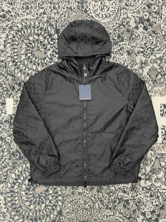 Reversibile Monogram Print Windproof Jacket