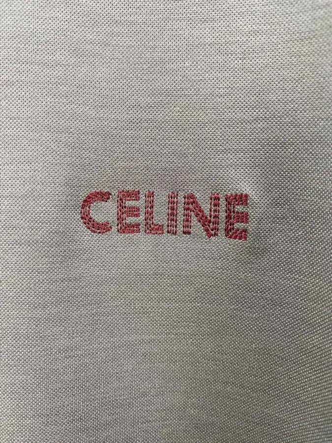 CE Graphite Grey T Shirt with Red Letter Embroidery