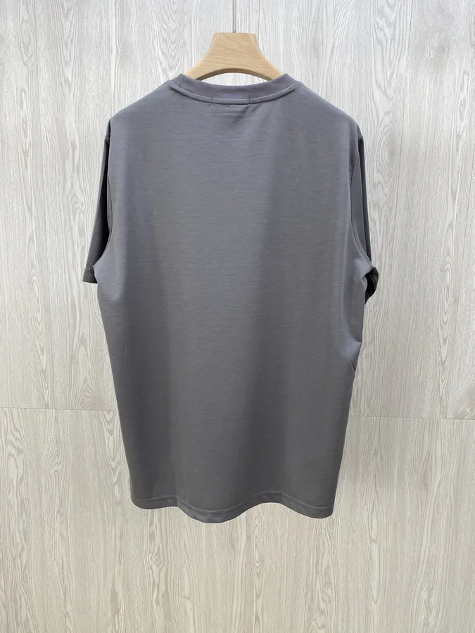 CE Graphite Grey T Shirt with Red Letter Embroidery
