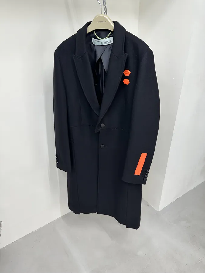 Off White P1480 Premium Wool Coat
