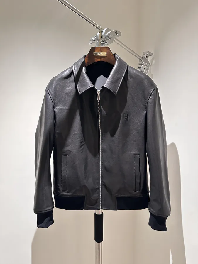 GVC Double Sided Winter Leather Jacket