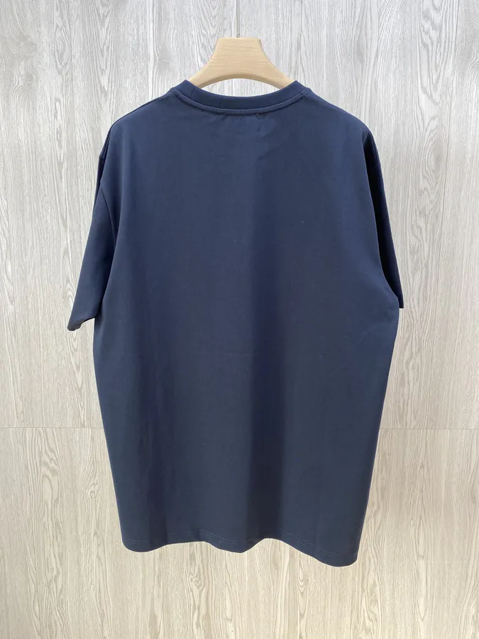GU Flag Embroidered Round Neck T shirt
