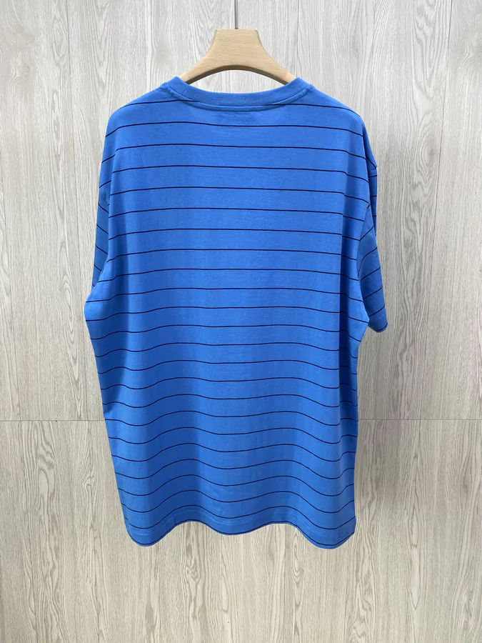 MiuMiu Striped Colorblock Short Sleeve T shirt