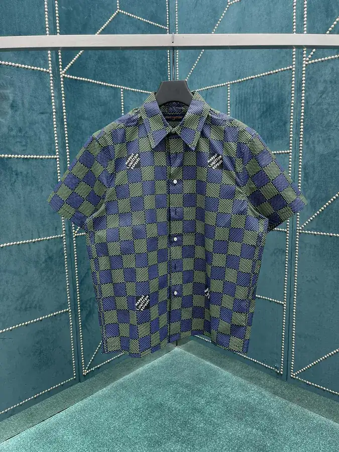 25ss New Shirt from 2025 Spring Summer Collection, Damier Pattern Reversible to Full Monogram
