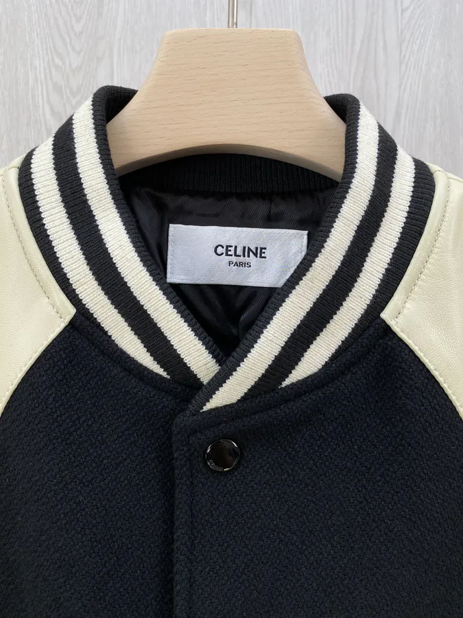 CE Premium Baseball Jacket with Premium Leather and Wool Blend