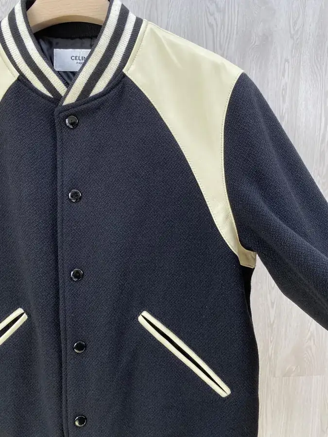 CE Premium Baseball Jacket with Premium Leather and Wool Blend