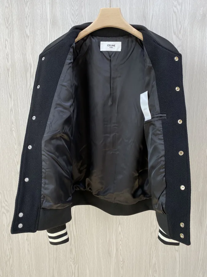 CE Premium Baseball Jacket with Premium Leather and Wool Blend