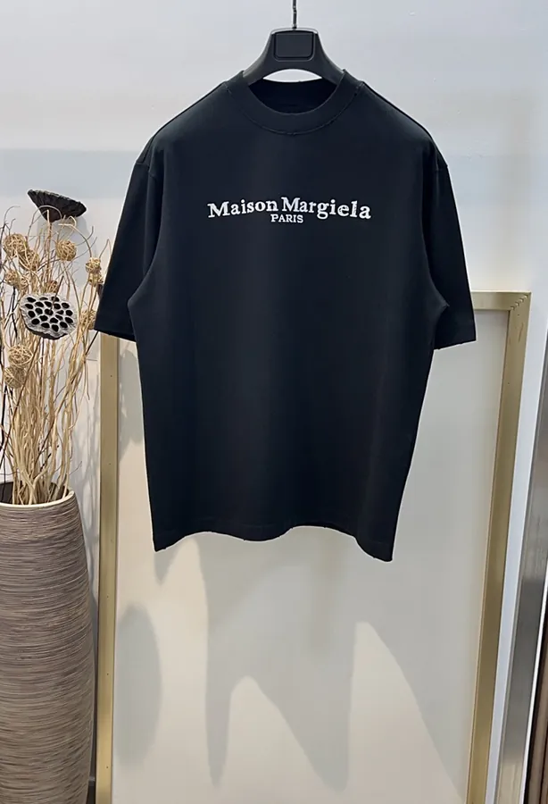 Maison Margiela Oversized T Shirt with Distressed Print