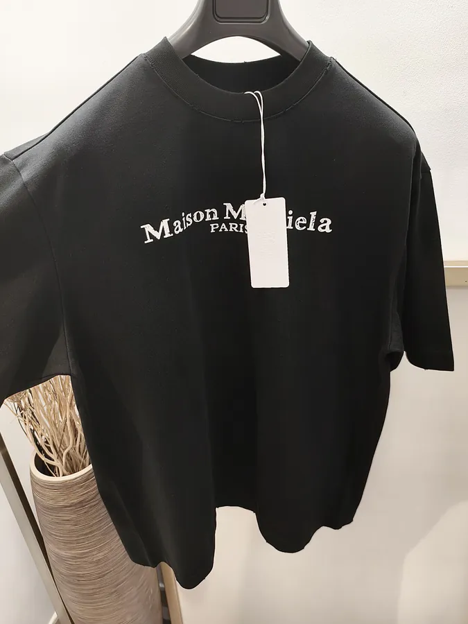 Maison Margiela Oversized T Shirt with Distressed Print