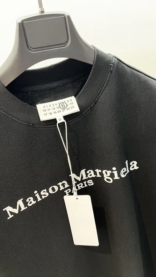 Maison Margiela Oversized T Shirt with Distressed Print