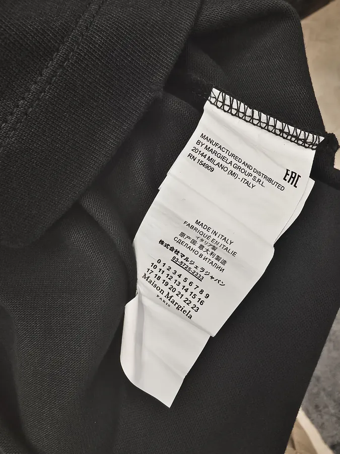 Maison Margiela Oversized T Shirt with Distressed Print