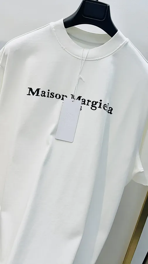 Maison Margiela Oversized T Shirt with Distressed Print