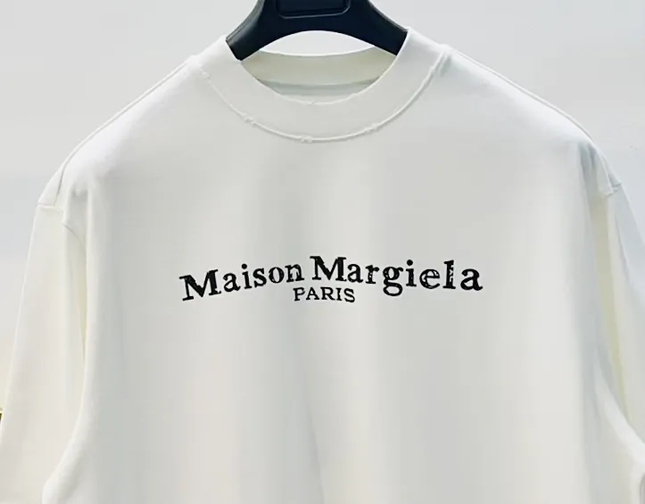 Maison Margiela Oversized T Shirt with Distressed Print