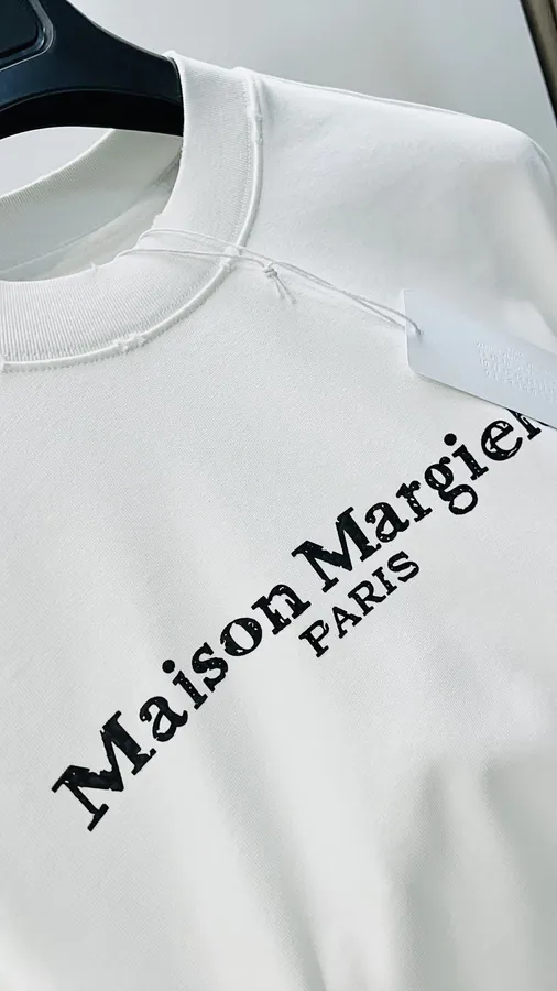Maison Margiela Oversized T Shirt with Distressed Print