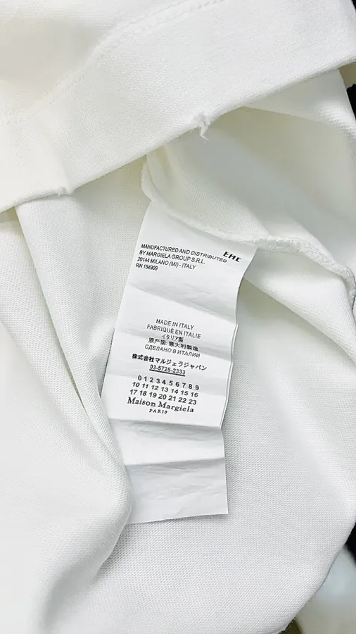 Maison Margiela Oversized T Shirt with Distressed Print