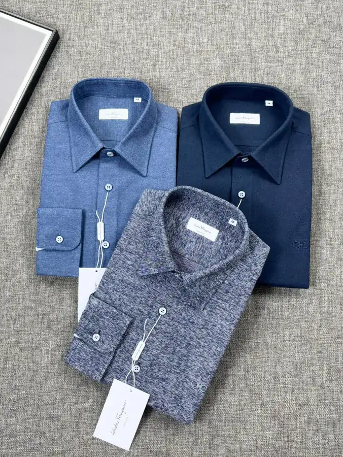 Ferragamo 25SS Spring Summer Shirt Business Gentleman Commute Style