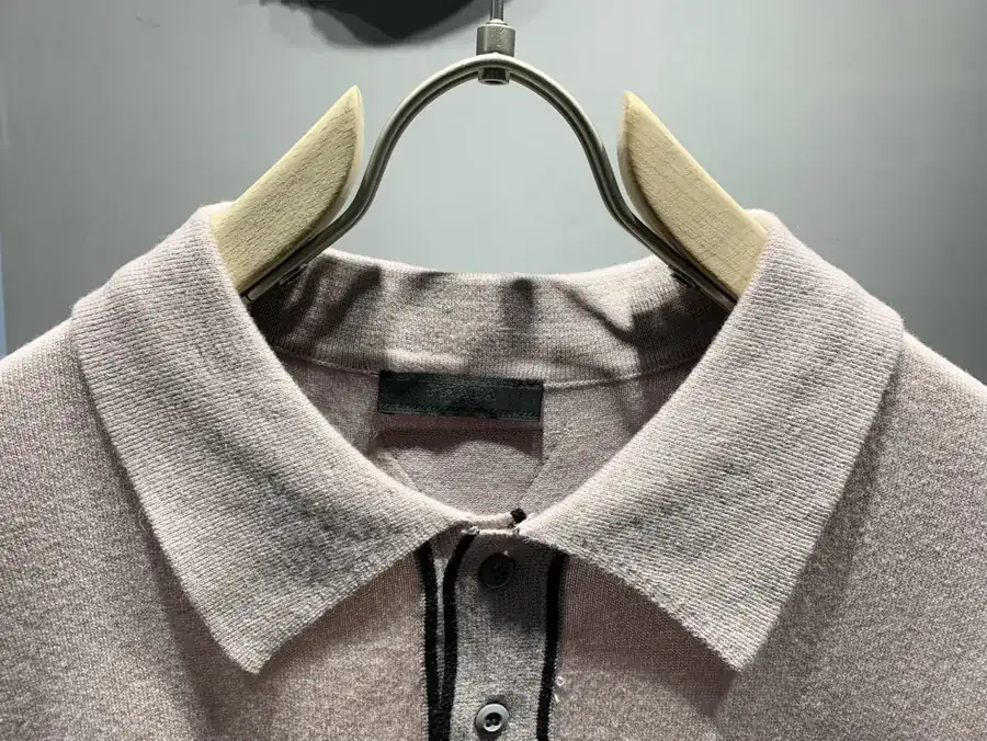 P205 PRD Embellished Wool Blend Polo Shirt