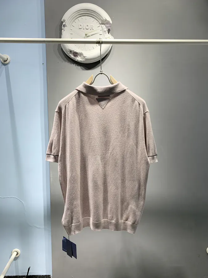 P205 PRD Embellished Wool Blend Polo Shirt