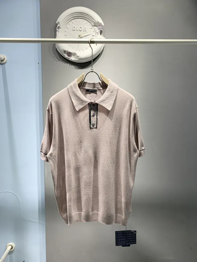P205 PRD Grained Calfskin Polo Shirt