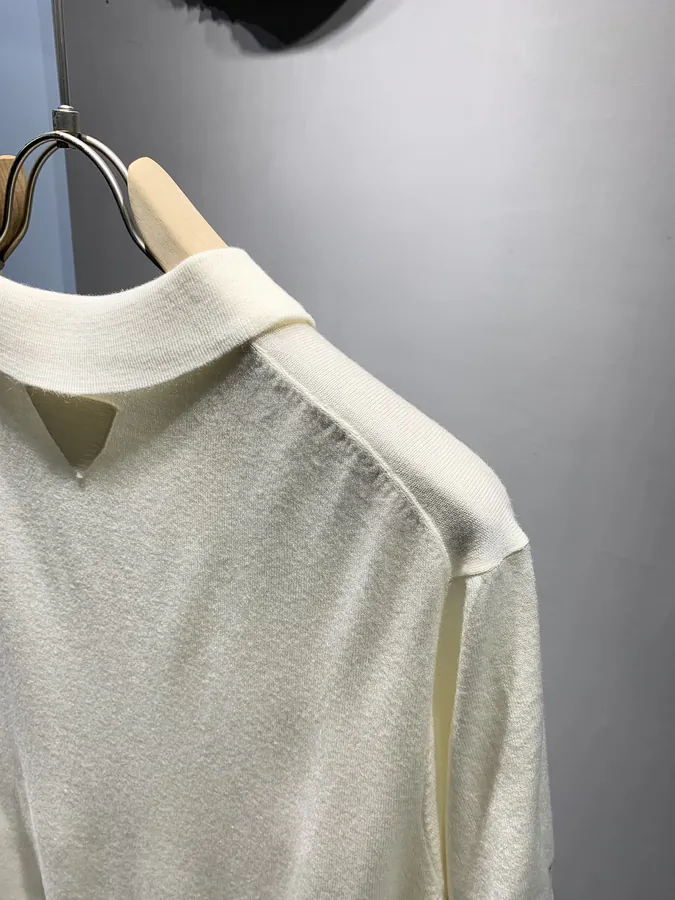 P205 PRD Embellished Wool Blend Polo Shirt