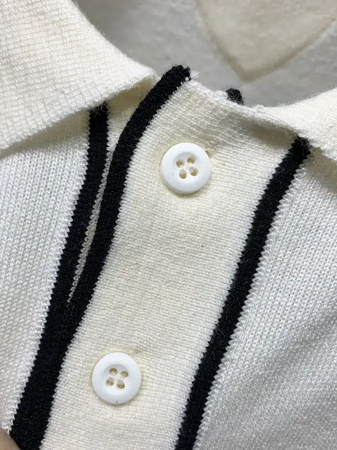 P205 PRD Embellished Wool Blend Polo Shirt