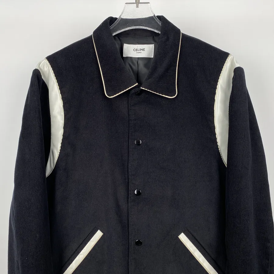CE New Arrival Vintage Velvet College Style Baseball Jacket
