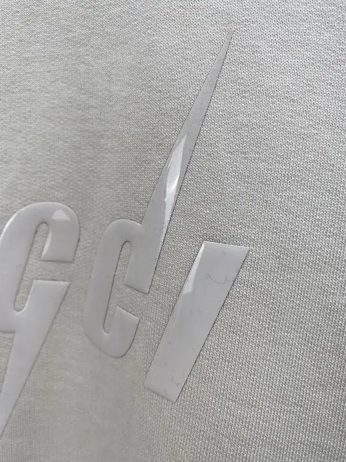 GU Lightning Edge Embossed Print Crew Sweatshirt