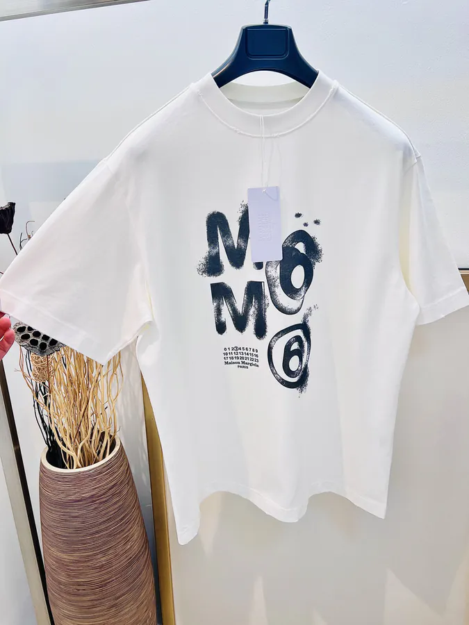 Maison Margiela Hand Drawn Print T Shirt SMLXL, Black & White, Unisex