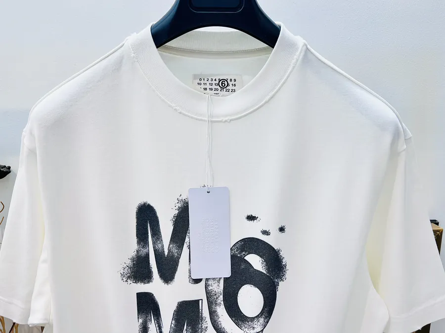 Maison Margiela Hand Drawn Print T Shirt SMLXL, Black & White, Unisex