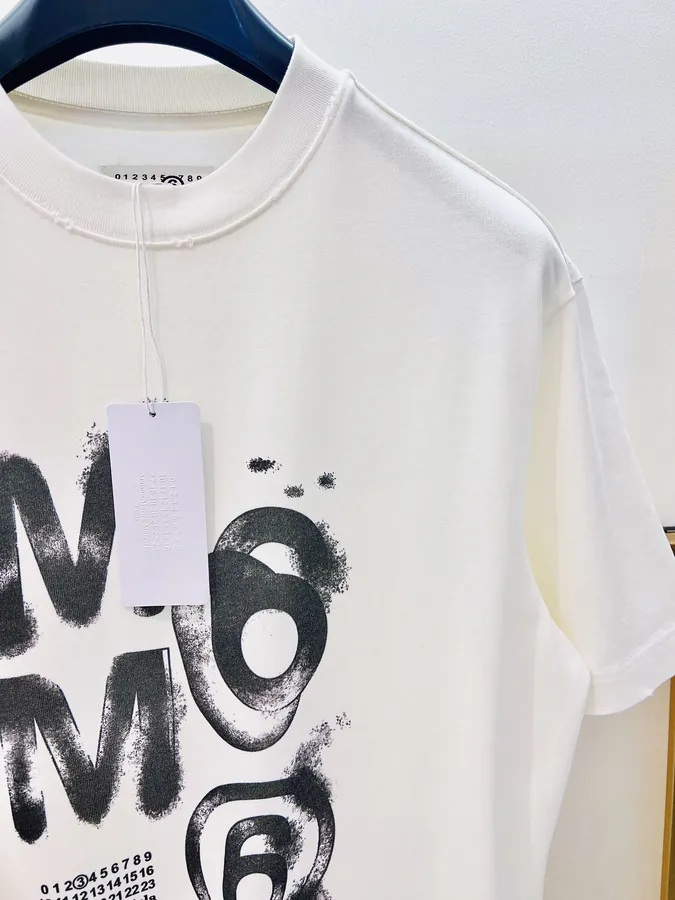 Maison Margiela Hand Drawn Print T Shirt SMLXL, Black & White, Unisex