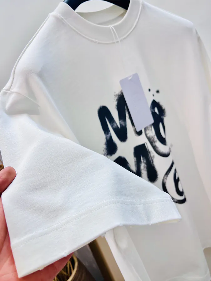 Maison Margiela Hand Drawn Print T Shirt SMLXL, Black & White, Unisex