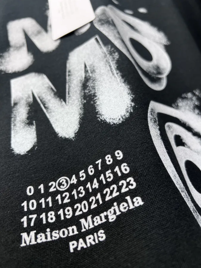 Maison Margiela Hand Drawn Print T Shirt SMLXL, Black & White