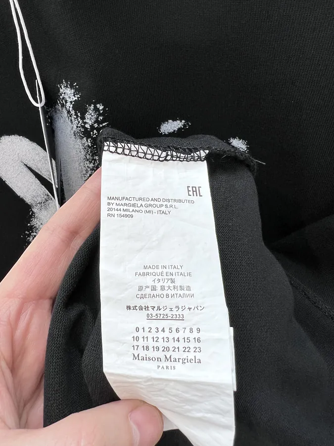 Maison Margiela Hand Drawn Print T Shirt SMLXL, Black & White