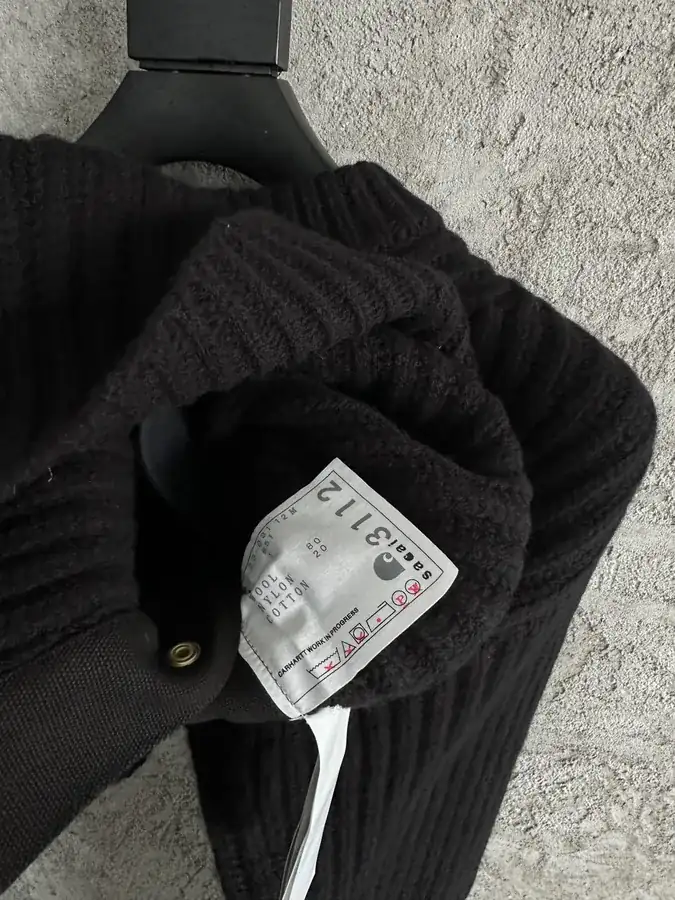 P400 Sacai x Carharrt 2024ss Collaboration Wool Knit Sweater