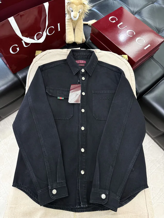 P300 Gu 2024FW Denim Pocket Embroidery Jacket