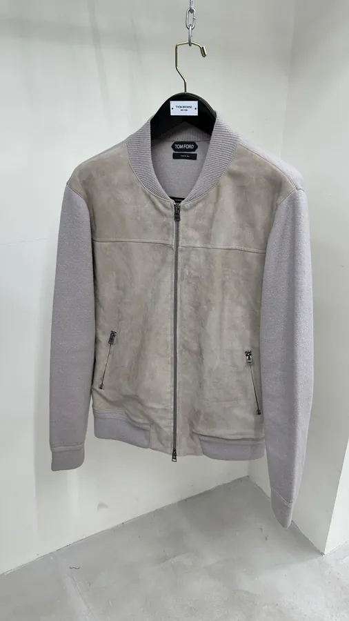 Tom Ford Knit Flannel Hooded Minimalist Jacket