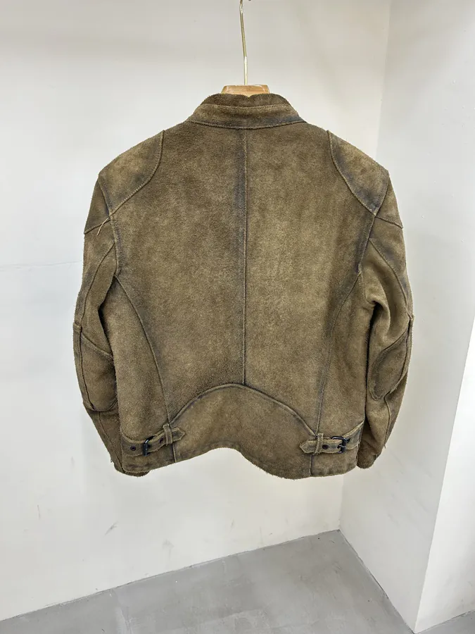 Ralph Lauren New Arrival Double R Series Leather Jacket