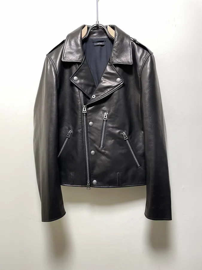 Tom Ford Winter New Arrival Premium Sheepskin Motorcycle Jacket