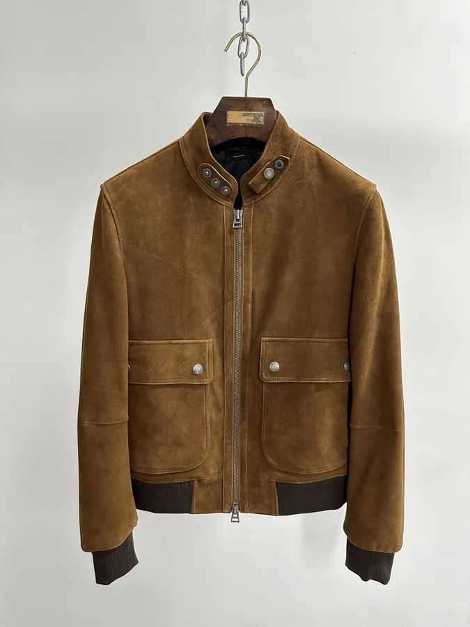 TOM FORD Winter New Arrival Suede Jacket