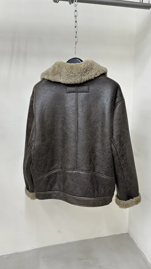 Acne P3400 Vintage Style Leather and Fur