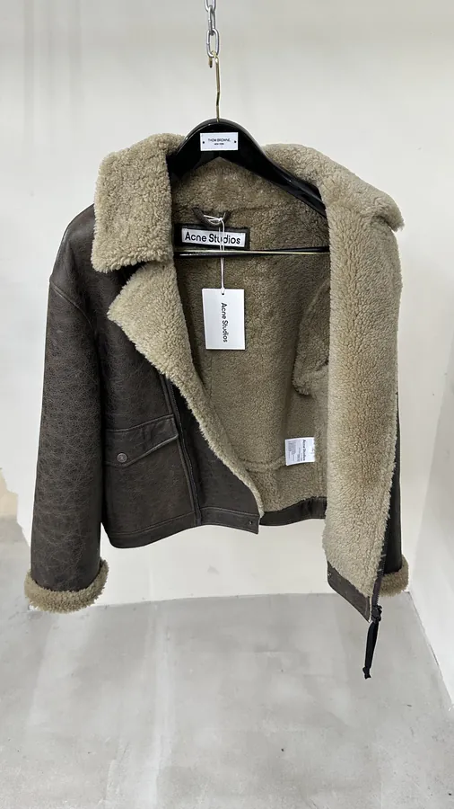 Acne P3400 Vintage Style Leather and Fur