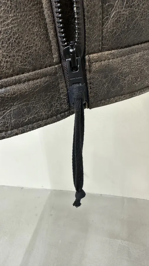 Acne P3400 Vintage Style Leather and Fur