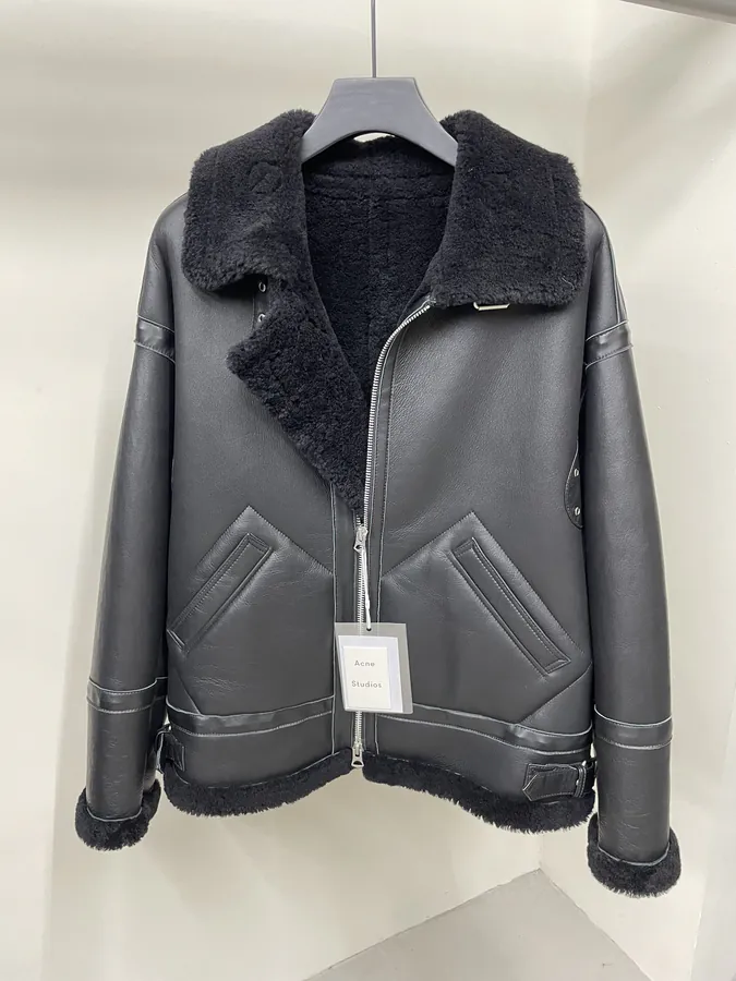 ACNE 皮毛一体外套 M 3XL