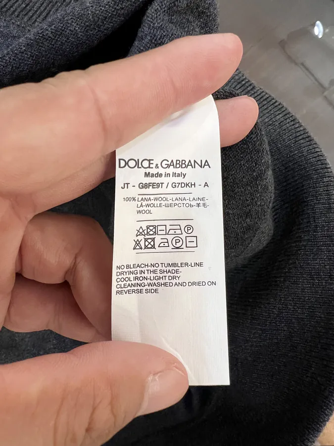 D.G 24AW秋冬新款 Hoodie Wool Sweater with Classic Logo