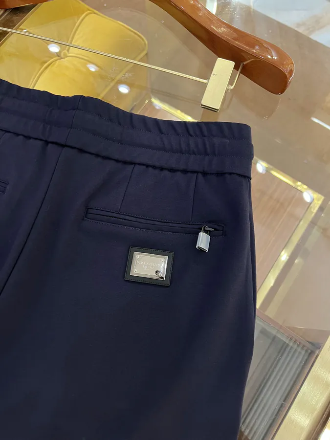 D.G 24AW Navy Blue Denim Work Pant with Custom Zipper Hardware