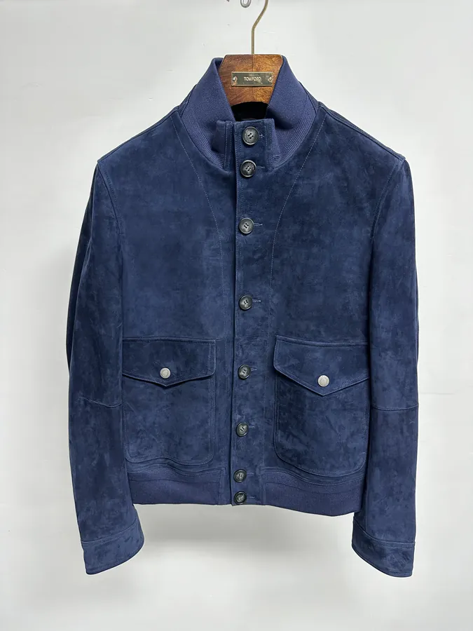 TOM FORD New Mixed Goat Leather Jacket